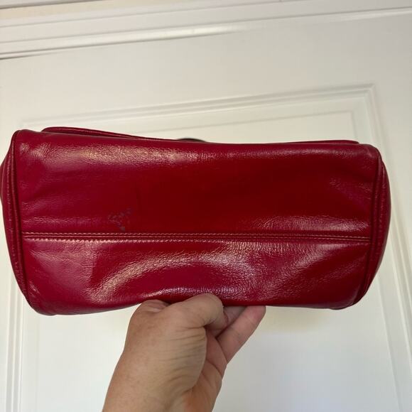 Dolce and Gabbana Miss Sicily Top Handle Bag Red Patent Leather - Picture 7 of 16